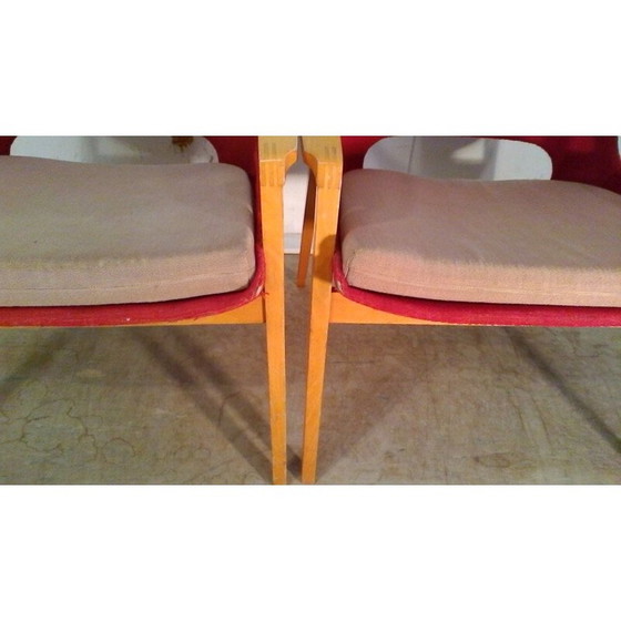 Image 1 of Ensemble de 2 fauteuils lounge vintage par Miroslav Navratil - 1960s