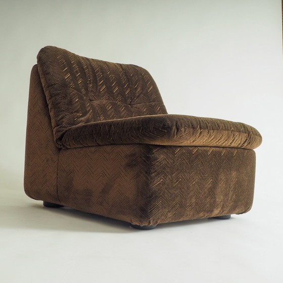 Image 1 of 70S Canapé 1 place en velours