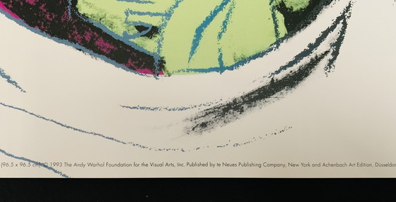 Image 1 of Andy Warhol, Goethe. Lithographie couleur offset de haute qualité. En excellent état.