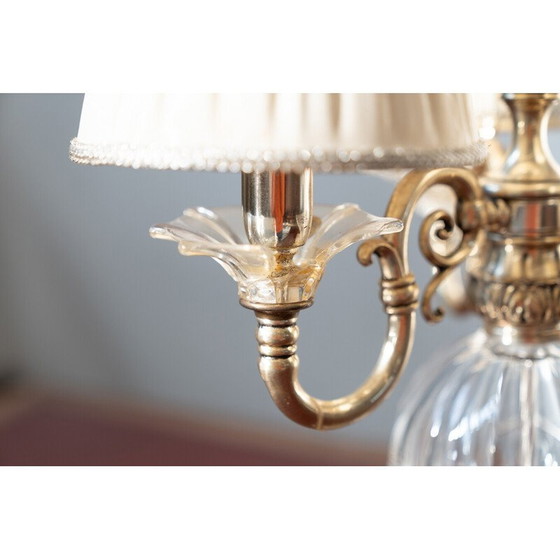 Image 1 of Delta Quattro Lampe de table en cristal vintage à 5 lumières