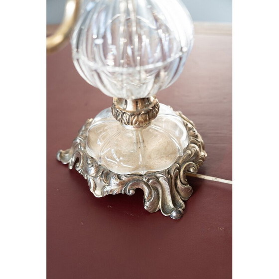 Image 1 of Delta Quattro Lampe de table en cristal vintage à 5 lumières