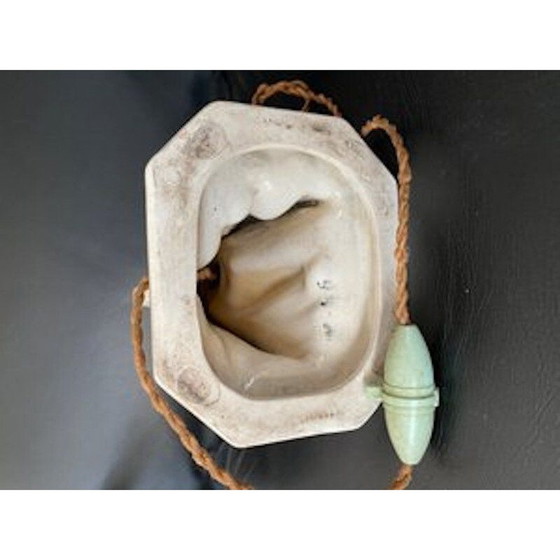 Image 1 of Lampe vintage art déco en céramique craquelée, 1930