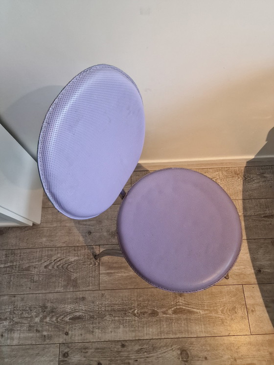 Image 1 of Chaise design vintage à cadre tubulaire