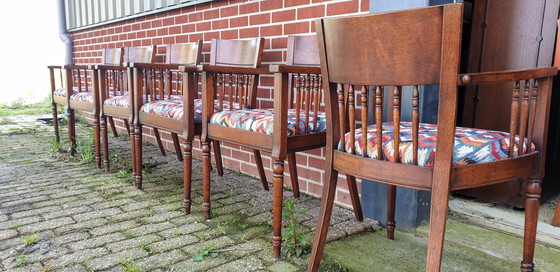 Image 1 of 6 fauteuils de salle à manger en cerisier