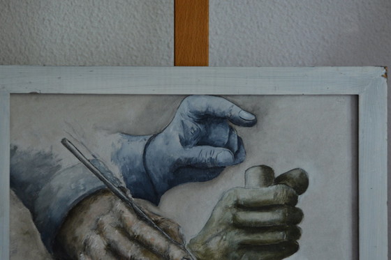 Image 1 of Peinture à l'huile du peintre néerlandais Joop Serno ( signée )