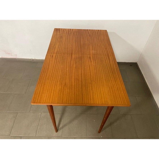 Image 1 of Table de salle à manger extensible en bois, Tchécoslovaquie 1970