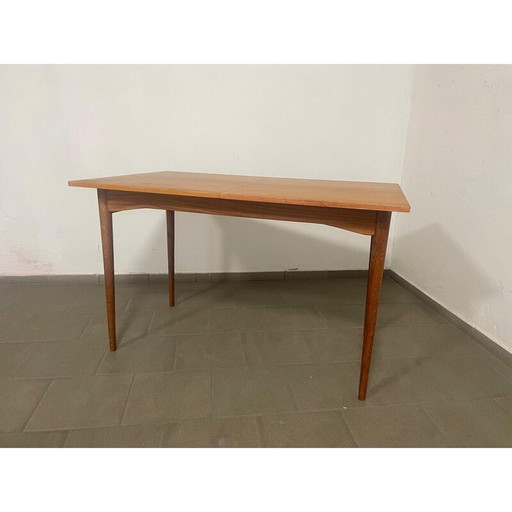 Table de salle à manger extensible en bois, Tchécoslovaquie 1970