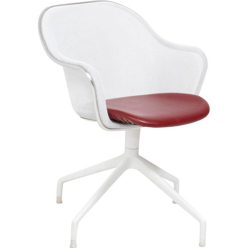 Chaises vintage pivotantes Luta en cuir, Antonio Citterio pour B&B Italia 2004