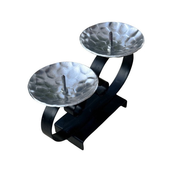 Image 1 of Chandelier vintage en aluminium, Belgique 1960