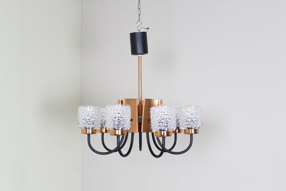 Image 1 of Lampe pendante vintage 1970 - 8-Armig