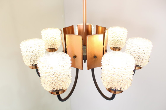 Image 1 of Lampe pendante vintage 1970 - 8-Armig