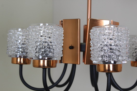 Image 1 of Lampe pendante vintage 1970 - 8-Armig