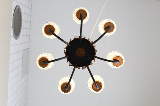 Image 1 of Lampe pendante vintage 1970 - 8-Armig