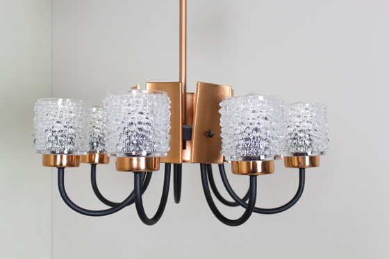 Image 1 of Lampe pendante vintage 1970 - 8-Armig