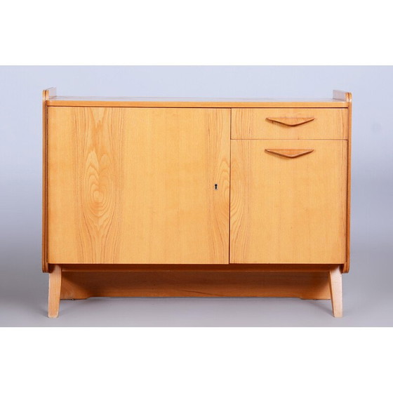 Image 1 of Armoire en bois de frêne du milieu du siècle par Tatra Pravenec, Tchécoslovaquie années 1950