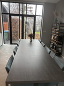 Metaform, K1 Table de salle à manger, 300*100 cm, Couleur Céramique 555 Gris basalte
