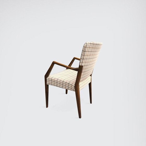Image 1 of Paire de fauteuils vintage en hêtre et laine par Peter Hvidt et Orla Mølgaard-Nielsen pour France et Søn, Danemark 1960