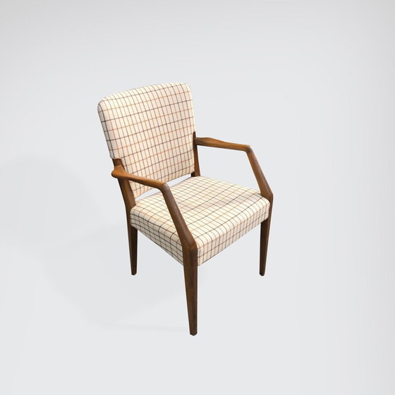 Image 1 of Paire de fauteuils vintage en hêtre et laine par Peter Hvidt et Orla Mølgaard-Nielsen pour France et Søn, Danemark 1960