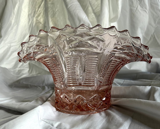 Image 1 of Vase rose Art Déco