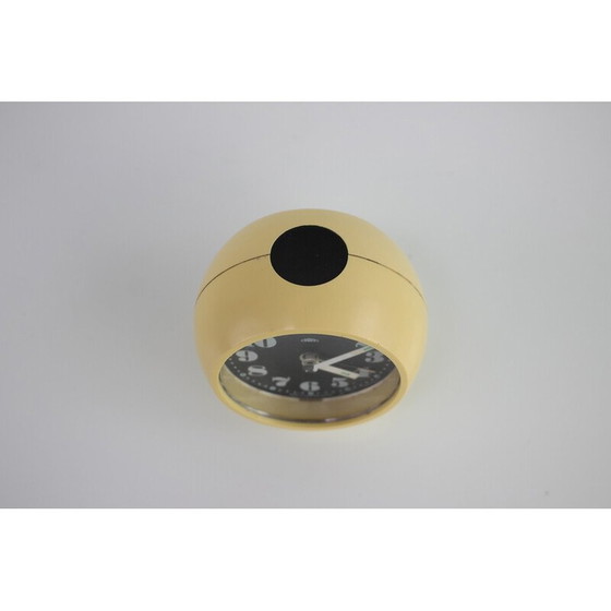 Image 1 of Vintage Space Age wind-up alarm clock for Prim, Czechoslovakia 1960