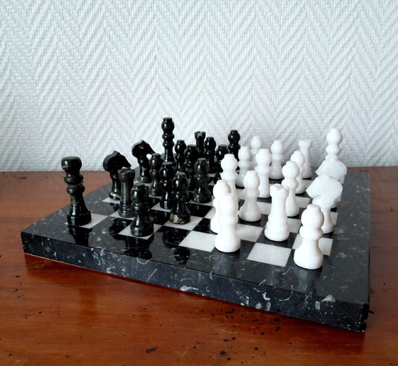 Image 1 of Jeu D'Échecs En Marbre De Corfou