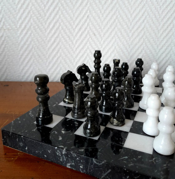 Image 1 of Jeu D'Échecs En Marbre De Corfou