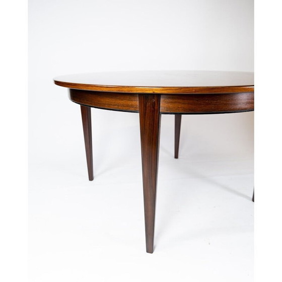 Image 1 of Table de salle à manger vintage en bois de rose par Omann Junior 1960s