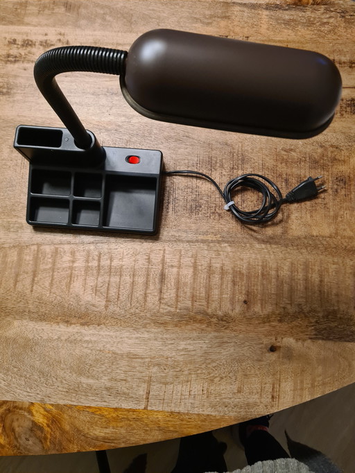 Lampe de bureau vintage avec porte-plume