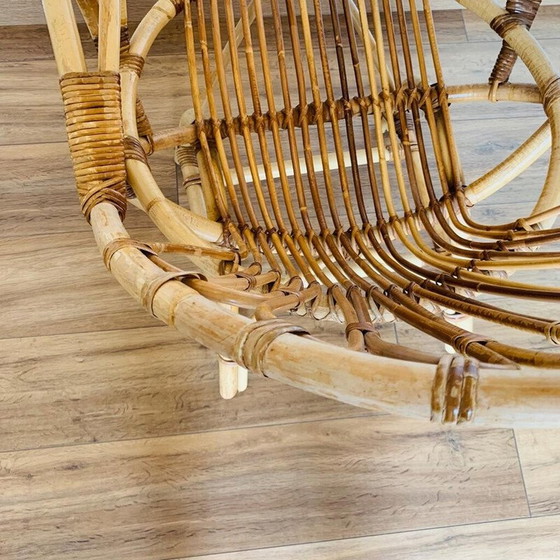 Image 1 of Paire de fauteuils en rotin vintage, 1960