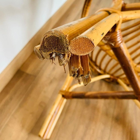 Image 1 of Paire de fauteuils en rotin vintage, 1960