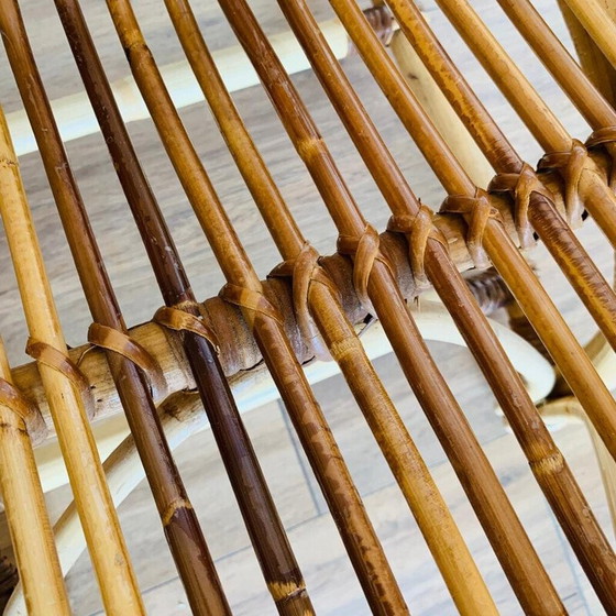 Image 1 of Paire de fauteuils en rotin vintage, 1960