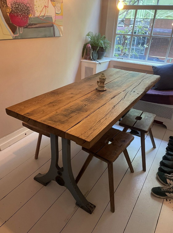 Image 1 of Table à manger vintage