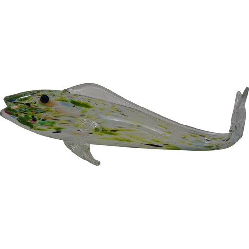 Poisson en verre vintage par Novy Bor, Tchécoslovaquie 1970