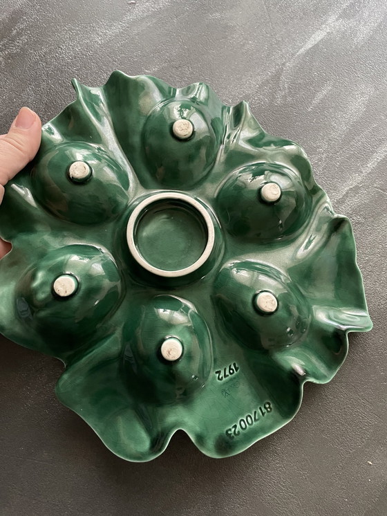 Image 1 of Vintage Plateau à oeufs Pâques Vert Goebel W.Germany 1972