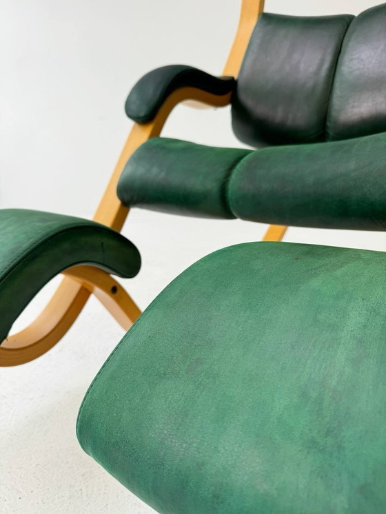 Image 1 of Gravity™ Balans Fauteuil vert foncé Par Peter Opsvik Pour Stokke, Norvège, 1980Ers