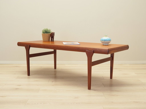 Banc en teck, Design danois, 1960S, Designer : Johannes Andersen