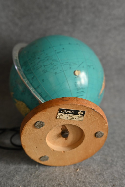 JRO Globe en verre - années 1960 - Illuminé