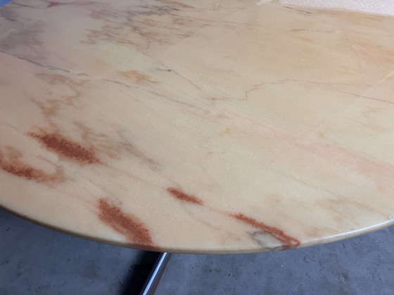 Image 1 of Table basse vintage marbre chrome palissandre