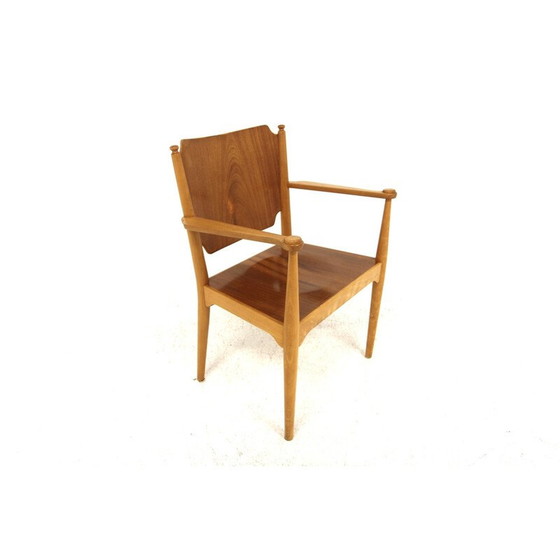 Image 1 of Fauteuil vintage en teck et hêtre, Suède 1960