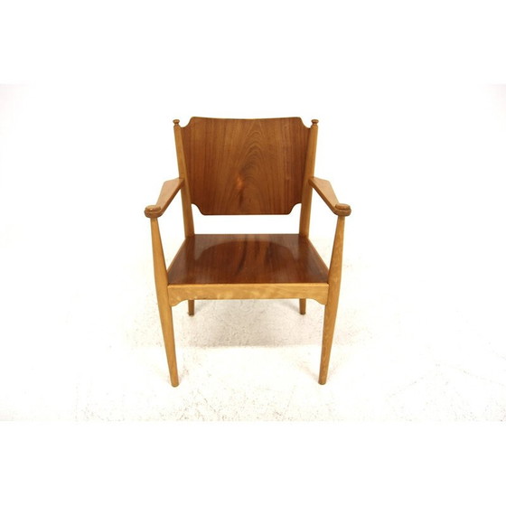 Image 1 of Fauteuil vintage en teck et hêtre, Suède 1960