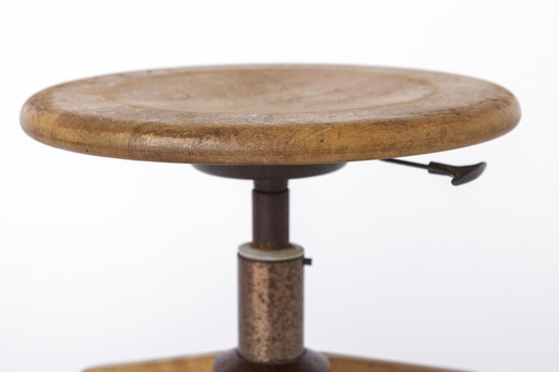 Tabouret industriel 1950S par Sedus, Allemagne, réglable