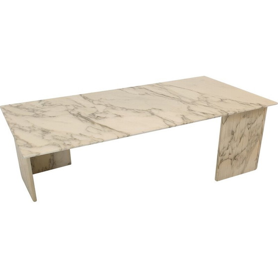Image 1 of Table basse italienne vintage en marbre, 1970