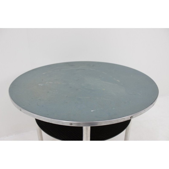Image 1 of Table chromée vintage Bauhaus, Tchécoslovaquie 1930