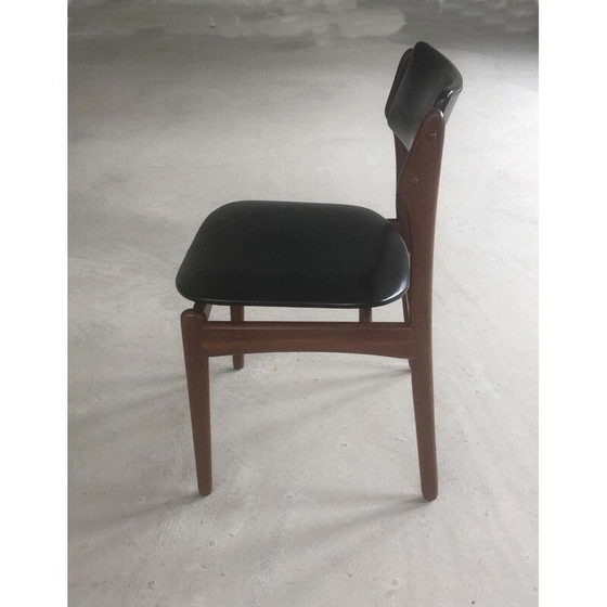 Image 1 of Chaise de salle à manger vintage en teck Erik Buch 1960s