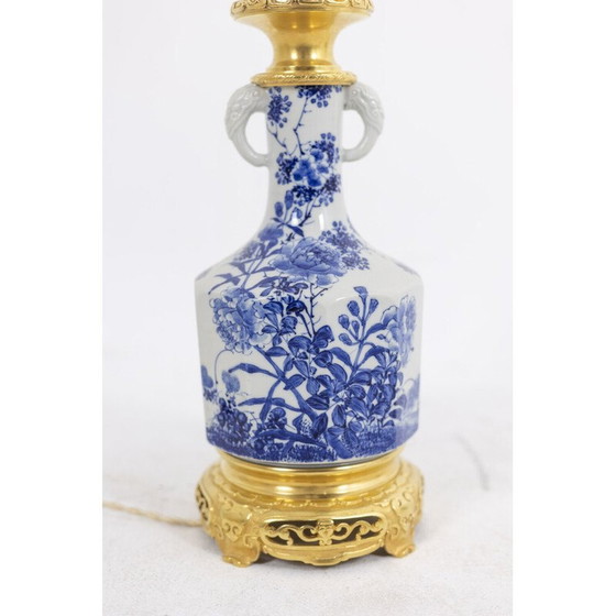 Lampe vintage en porcelaine japonaise et bronze doré, 1880 (photo 8 of 10)