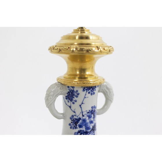 Lampe vintage en porcelaine japonaise et bronze doré, 1880 (photo 7 of 10)