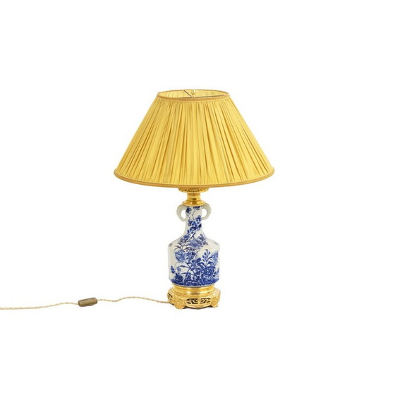 Lampe vintage en porcelaine japonaise et bronze doré, 1880 (photo 2 of 10)