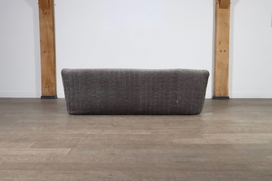 Image 1 of Original Cinna Sandra Three Seater Sofa In Velvet By Annie Hieronimus, France 1970S