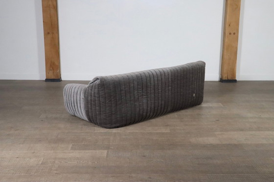 Image 1 of Original Cinna Sandra Three Seater Sofa In Velvet By Annie Hieronimus, France 1970S