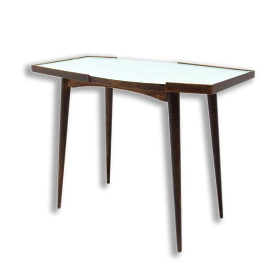 Image 1 of Table d'appoint en hêtre du milieu du siècle, Tchécoslovaquie années 1960